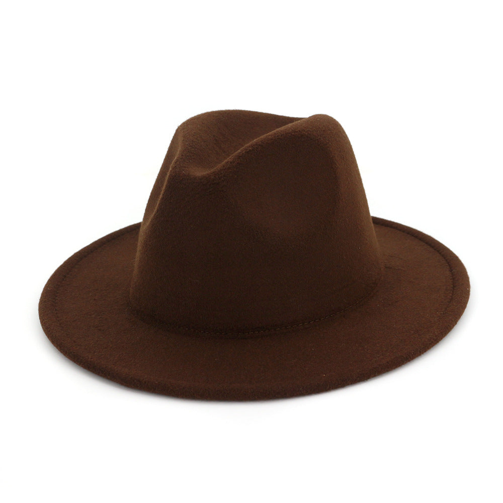 High Quality Children Jazz Fedora Hat Solid Fedora Hats for Kids
