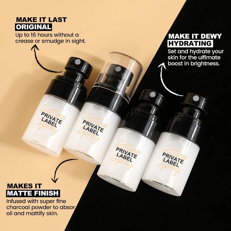 SENKA Logo Customized Cosmetics Sweatproof Setting Spray Mist Makeup Fixing Custom Logo Dewy Waterproof Makeup Setting Spray - My Store