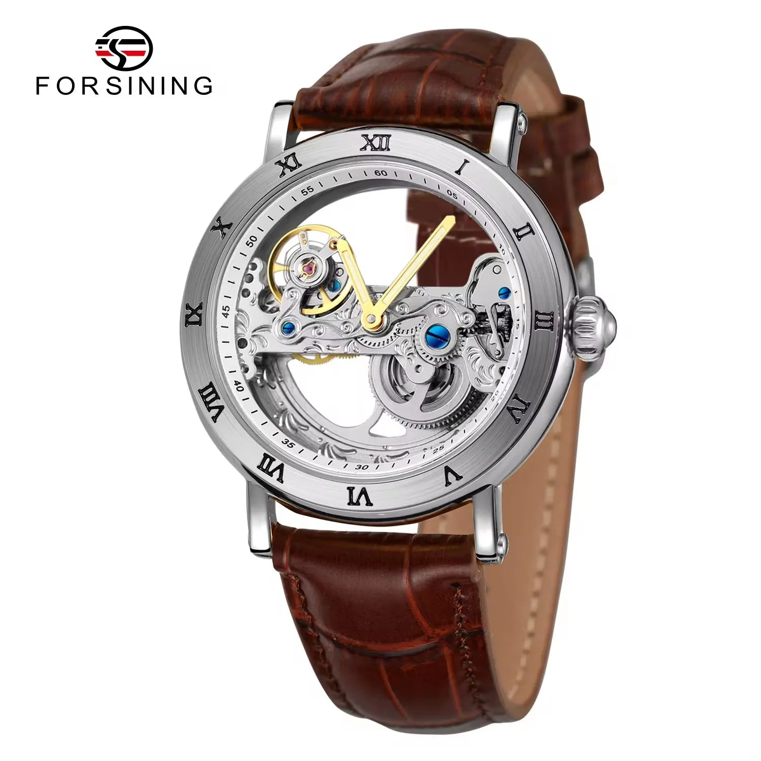 Forsining Watches Minimalism Waterproof Steampunk Man Wrist Watch Automatic Skeleton Mens Watches Wrist Clock Drop Shipping