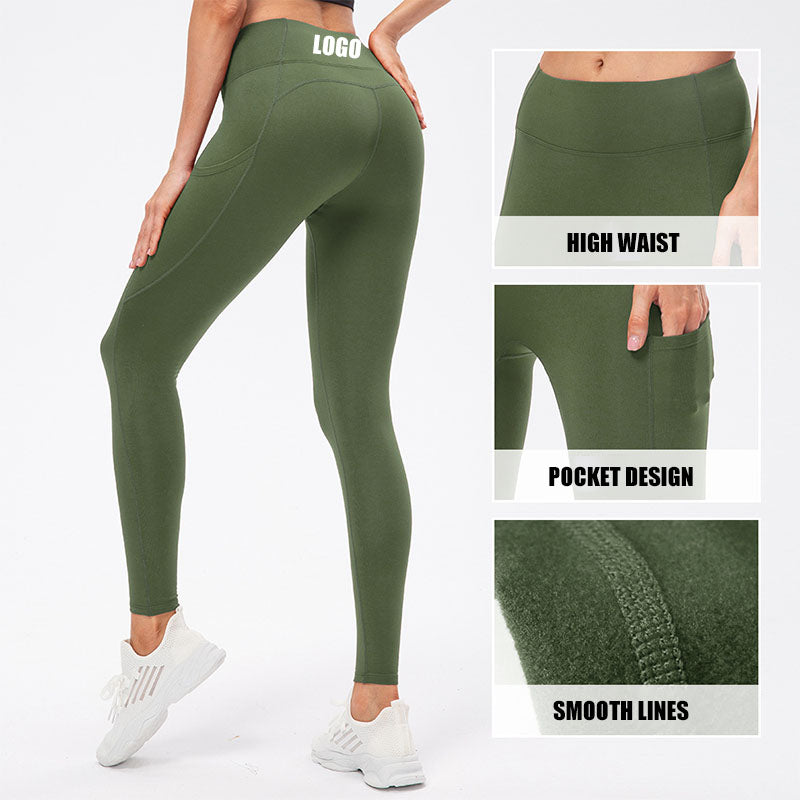 Women Activewear Breathable Quick Dry Plush Long Sleeved Zipper Top Side Pocket Workout Leggings 2 Pieces Gym Wear Set