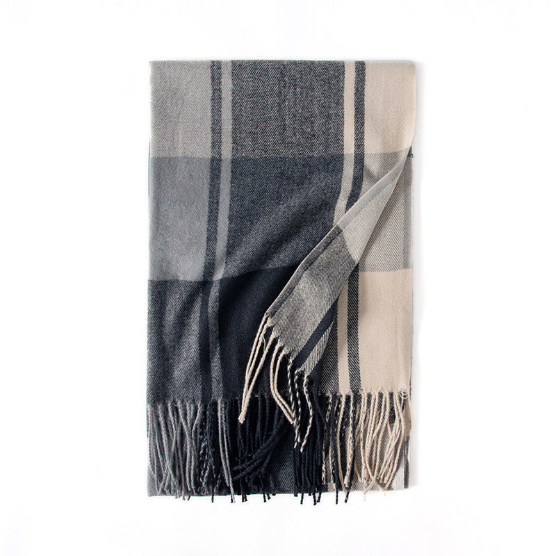 Plaid Scarves Shawls Women Winter Tassel Design Vintage Classic Elegant Gentle Warm Outdoor Leisure Female Daily Other Scarves