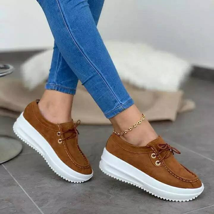 Women Relax Sneaker Anti-Slippery High Heel Sneakers Women