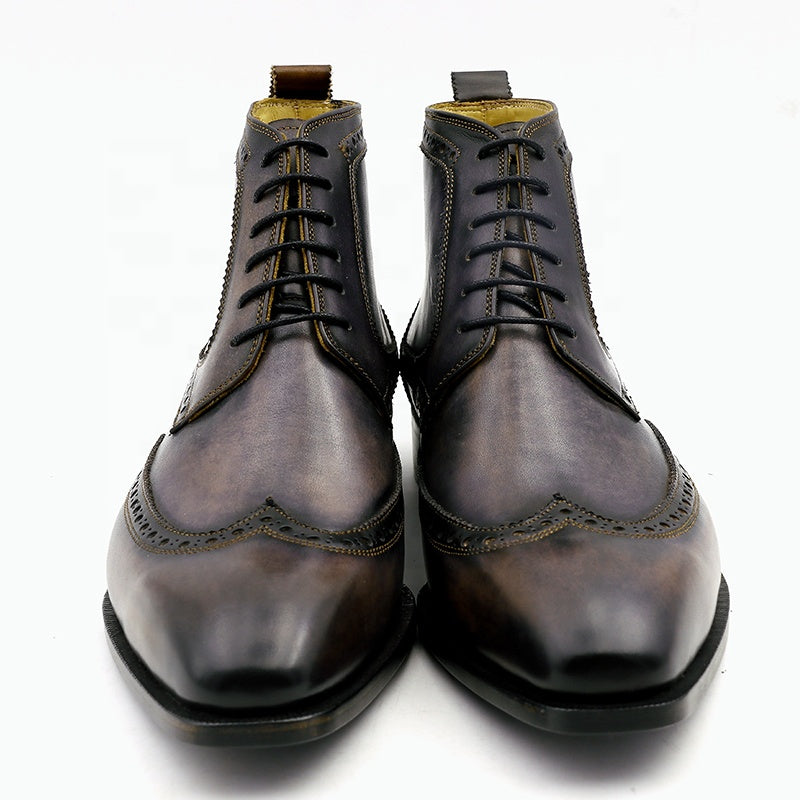 Cie A01 Wholesale Full Grain Calf Leather Lacing-Up Boots Men's Dress Boot