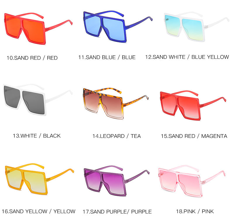 Sunglasses Lens Wholesale Oversized Square Sunglasses Big Frame Sunglasses Women