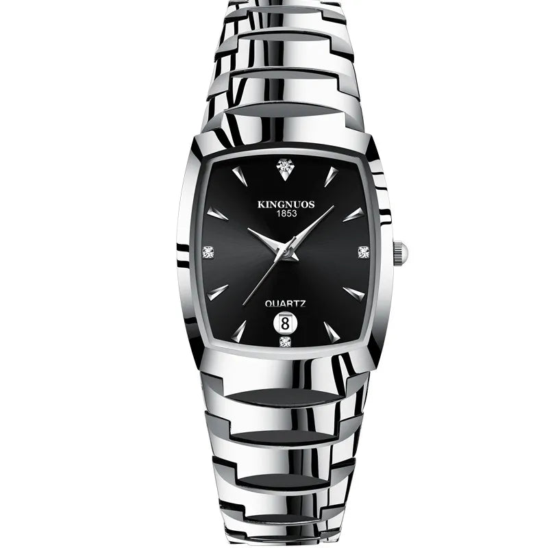 Couple Watches for Lovers Quartz Wristwatch Man Fashion Business Men Watch for Women Watches Tungsten Steel Ladies Watch Xfcs