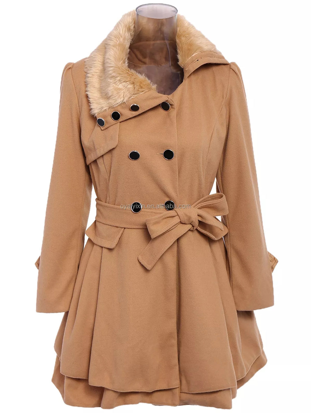 YiXin Women Jackets and Coats Hooded Elegant Long Plus Size Fur Coat Women Winter Coats for Ladies Women