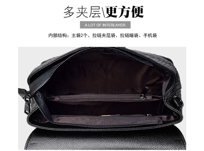 JIANUO Handbags Women Fashion Brands Genuine Leather Handbag