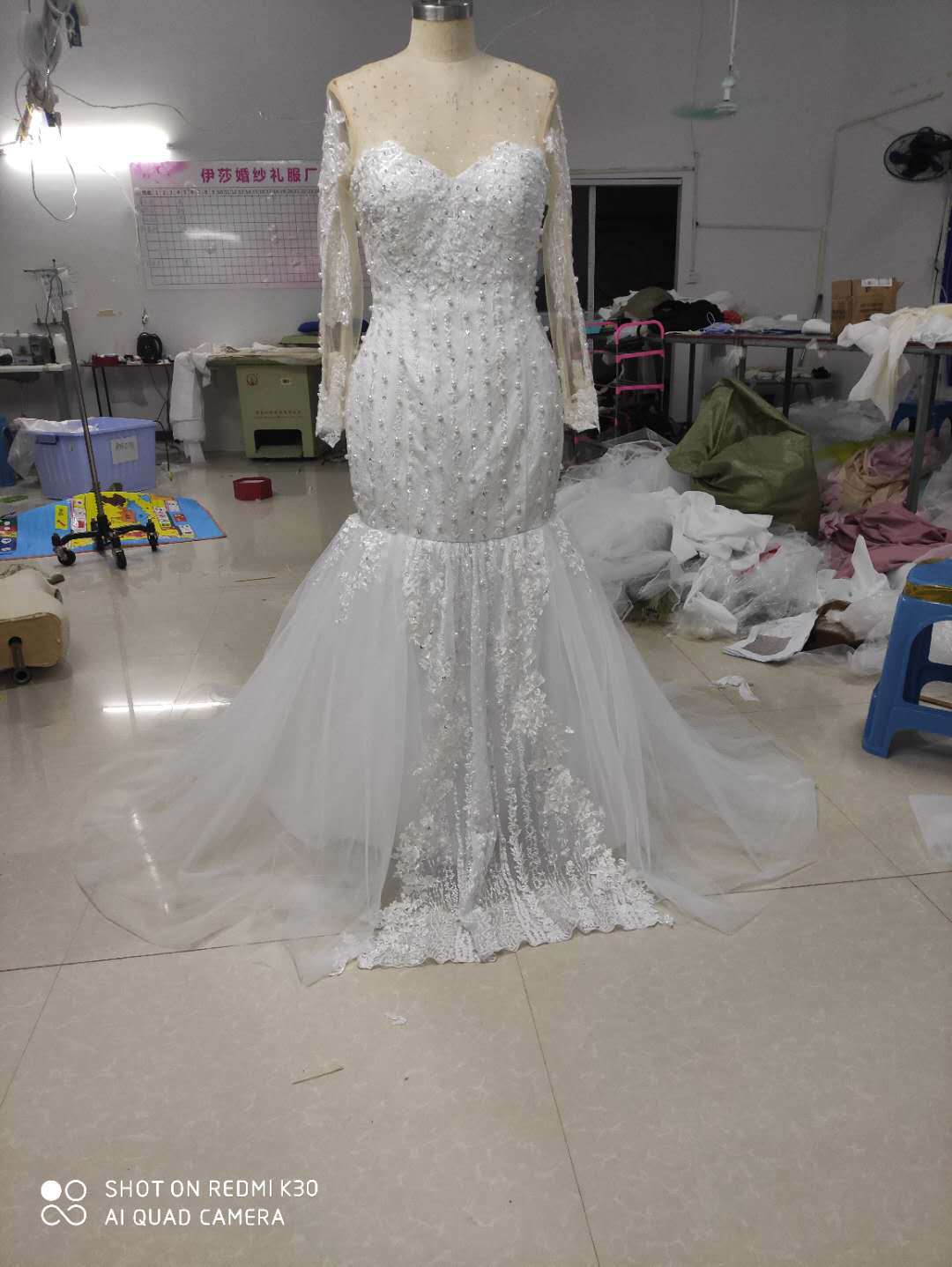 S862A 2025 New Fashion High Quality Customize Mermaid Party Girl Wedding Dress Dresses for Wedding Party - My Store