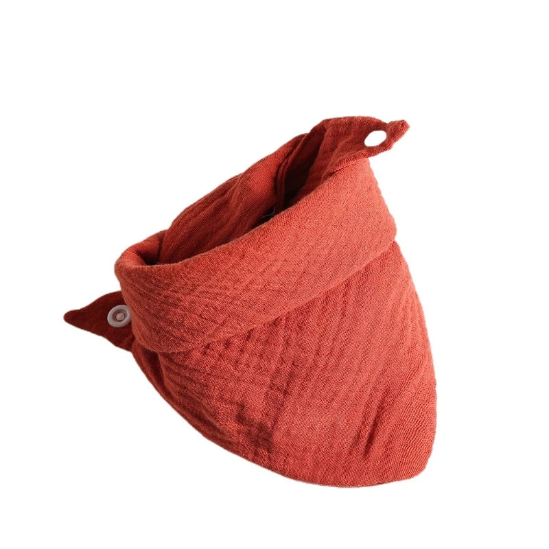 Baby Infant Cotton Bib Solid Color Triangle Scarf Feeding Saliva Towel Bandana Burp Cloth Boy Girl Babies Accessories Newborn