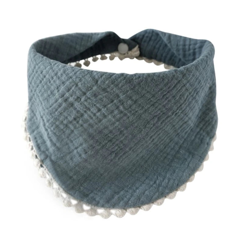 Baby Infants Feeding Bibs Soft Pure Cotton Bandana Saliva Towel Toddler Triangle Drool Scarf Newborn Burp Cloth