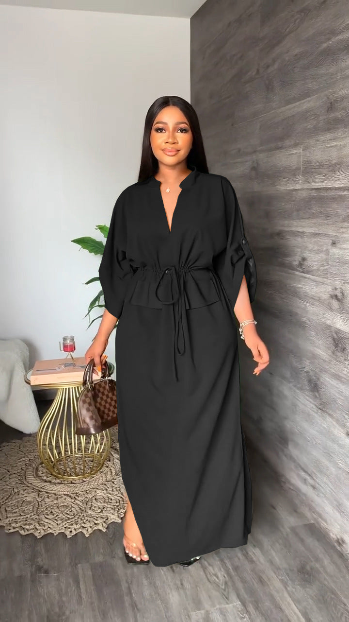 Elegant African Dresses for Women  Dashiki Autumn Winter Maxi Dress Ladies Traditional African Clothing Fairy Dreaes