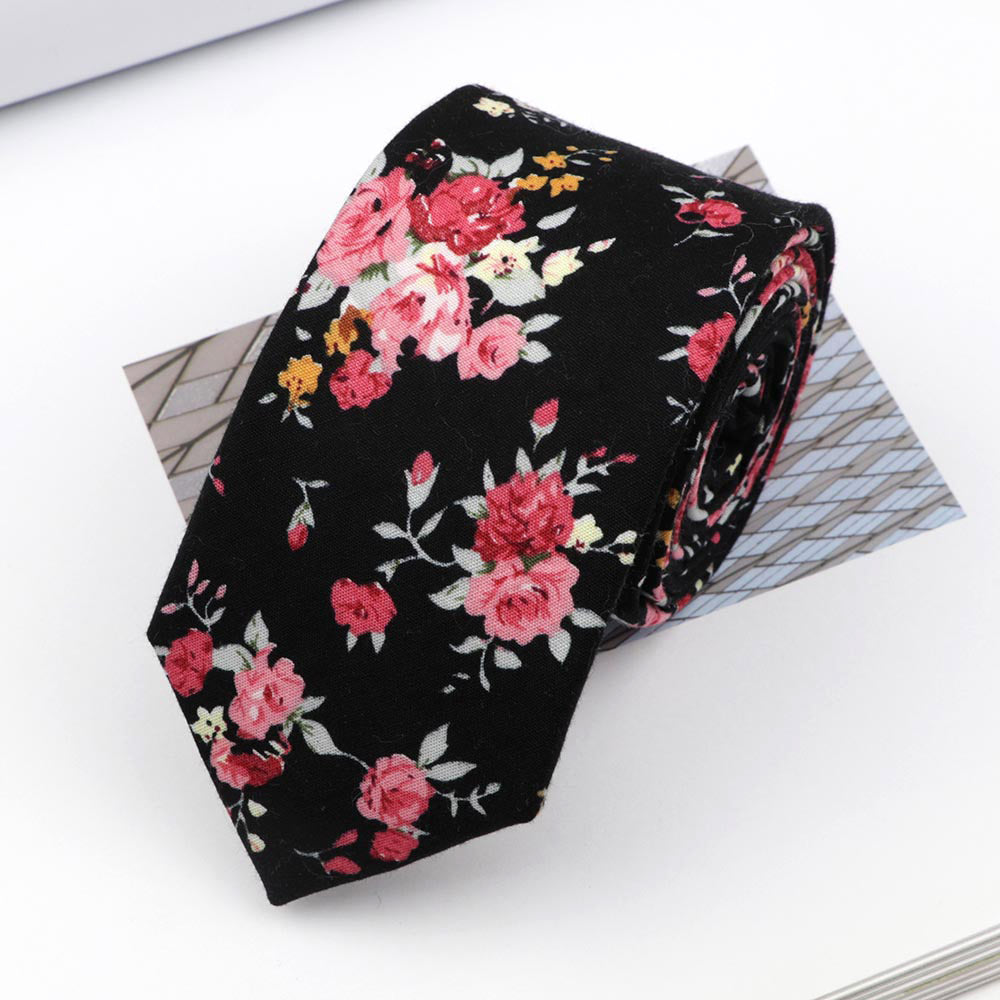 Tie Classic Men's Plaid Necktie Casual Sweet Flower Paisley Suit Bowknots Ties Male Cotton Skinny Slim Ties Colourful Cravat