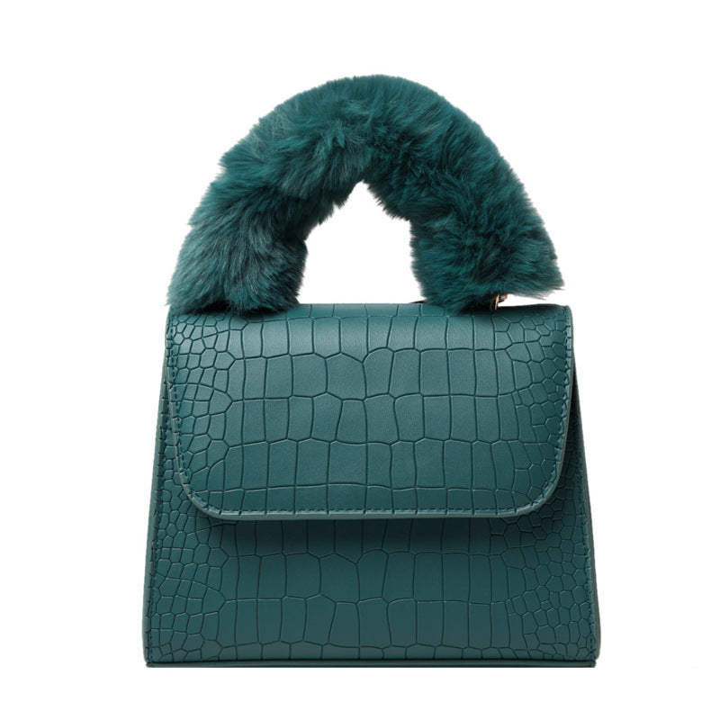 Winter Fluffy Handbag Designers Handbags Famous Brands Fur Purses and  Handbags for Women Purses