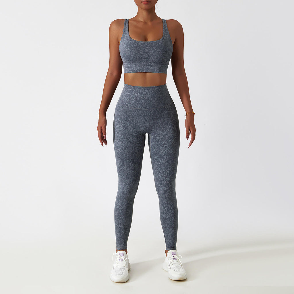 Women's 2 Piece Tracksuit Workout Outfits High Waist Leggings Stretch Sports Bra Yoga Activewear Set
