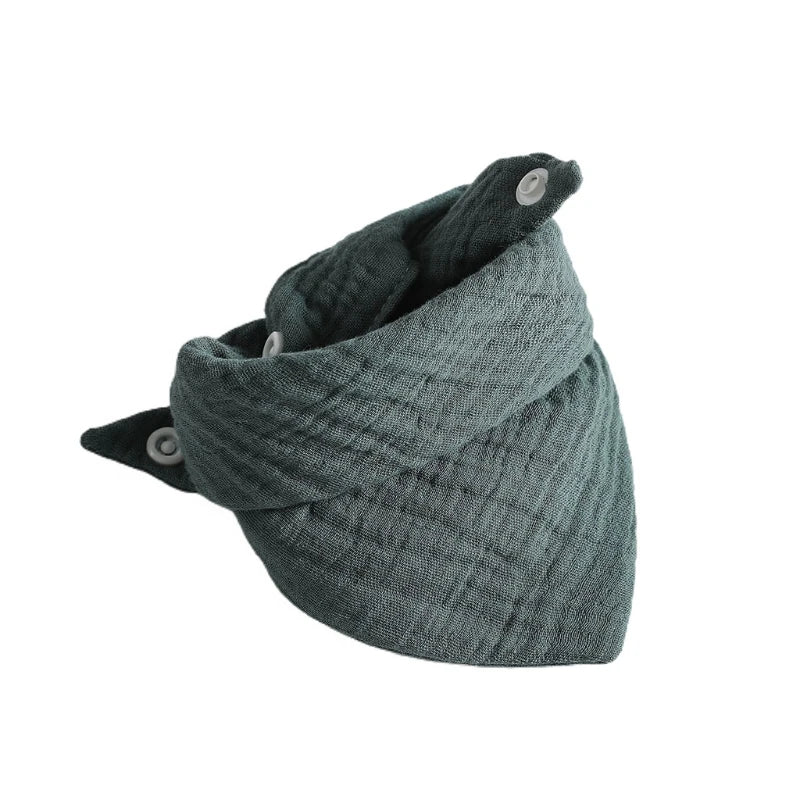 Baby Infant Cotton Bib Solid Color Triangle Scarf Feeding Saliva Towel Bandana Burp Cloth Boy Girl Babies Accessories Newborn