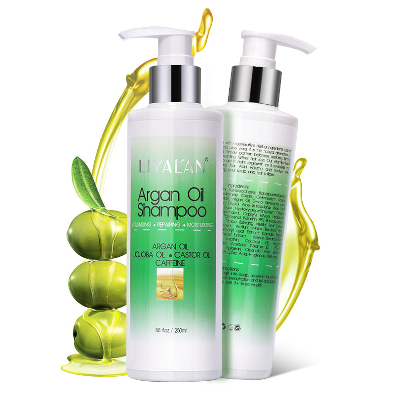 Private Label Hair Care Products Natural Organic Vegan Hair Growth Hair Loss Argan Oil Shampoo