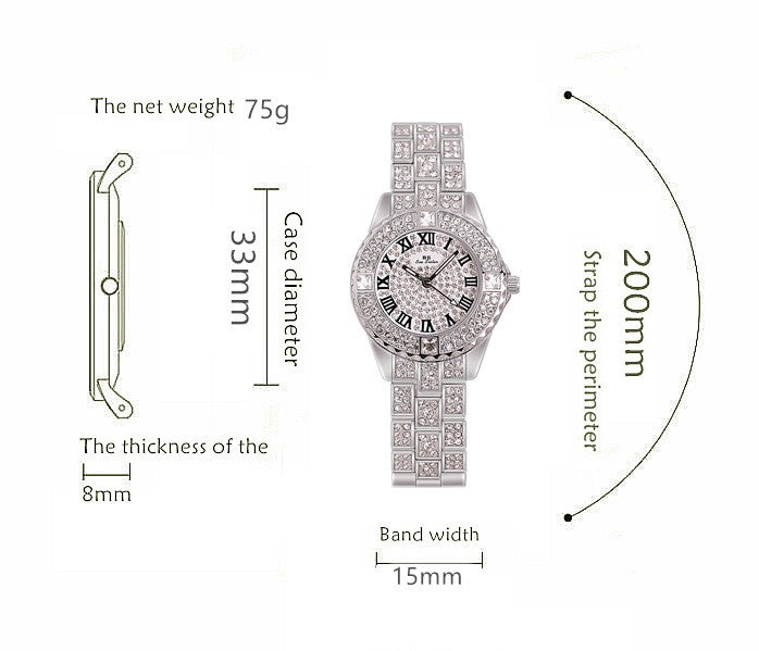 Luxury Brand Watch Elegant Ladies Watches Gold Clock Wrist Watches for Women Relogio Feminino