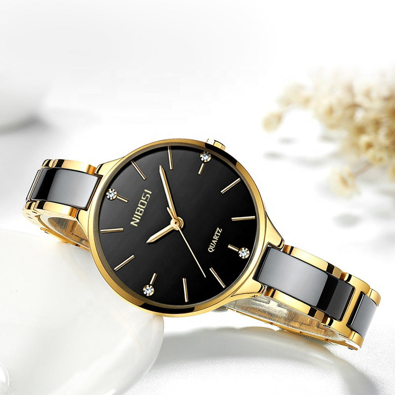 NIBOSI 2330 Brand Luxury Women Watches Fashion Ladies Watches Female Quartzwatch Wrist Women Watch