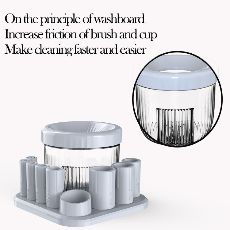 Automatic Electric Makeup Brush Cleaner Dryer and Makeup Brush Cleaner Machine With 8 Rubber Collars - My Store