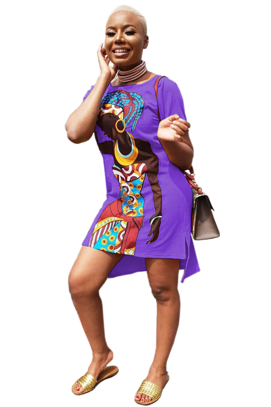Fall Print New Fashion Dress Sexy African Women Dresses Elegant Casual Women Dresses Plus Size