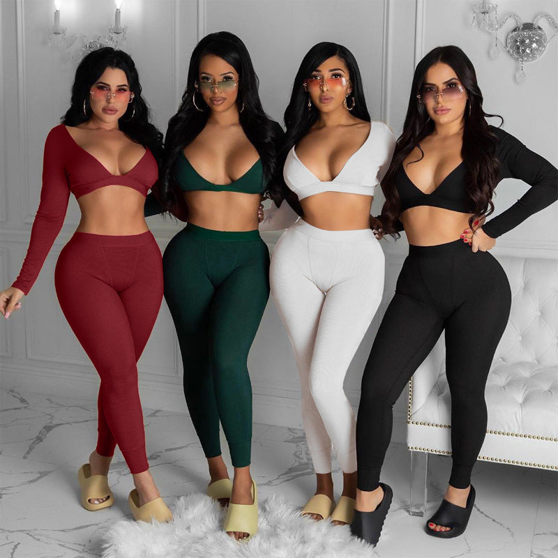 YP Wholesale Cheap Women Workout Sets Spring Two Piece Outfits Tank Crop Top Sports Gym Yoga Set Activewear Seamless Yoga Set