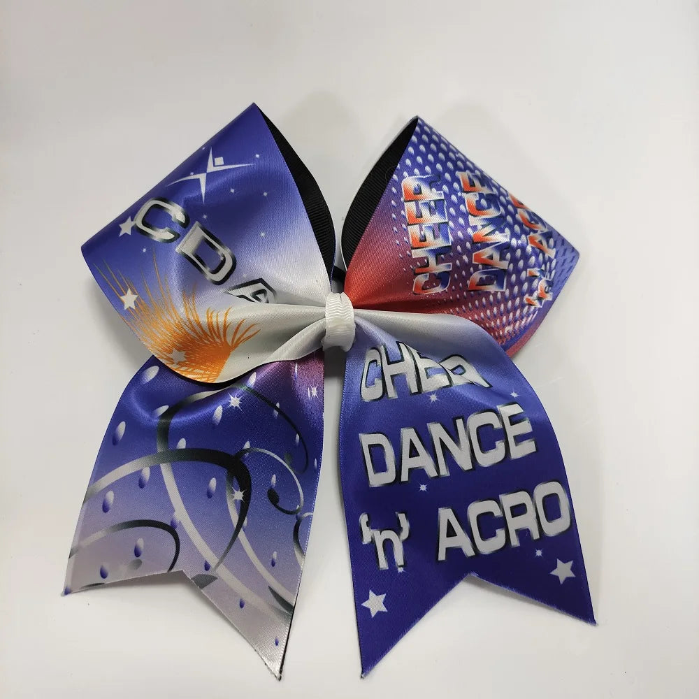 Normzl Print Micro Girl Child  Shiny Cheer Hair Bow Hair Accessories Baby Headband