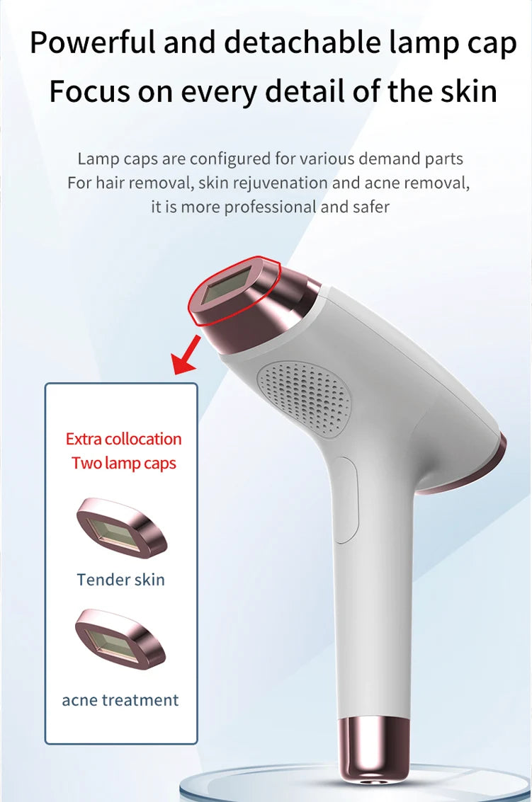 Portable Painless IPL Laser Hair Removal Device Permanent Home Use Beauty & Personal Care for Body and Foot Made of Plastic