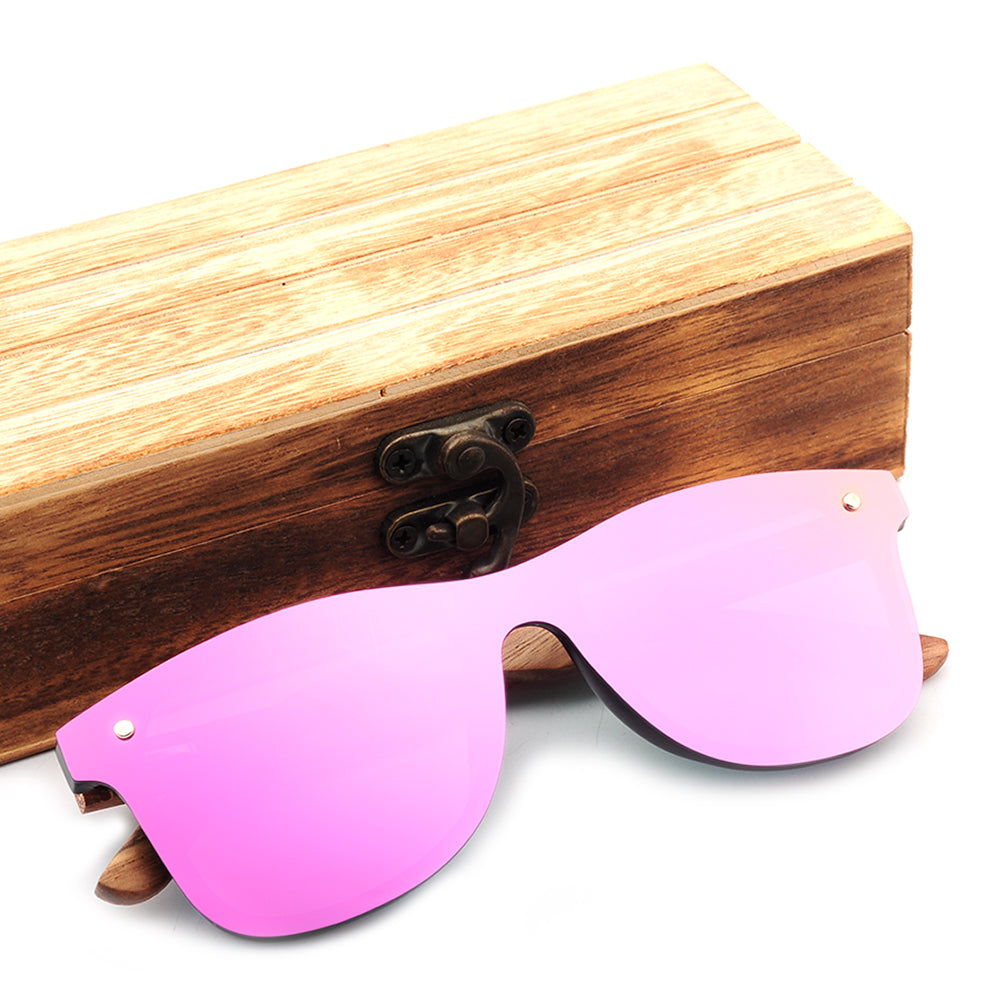 Uv400 Polarized Sunglasses Recycled  Wood Sunglasses