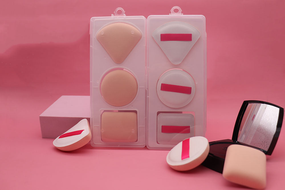 2025 Hot Sale 3pcs/Set Non Latex Makeup Trends Wholesale Beauty Makeup Puff Set Sponge Holder - My Store