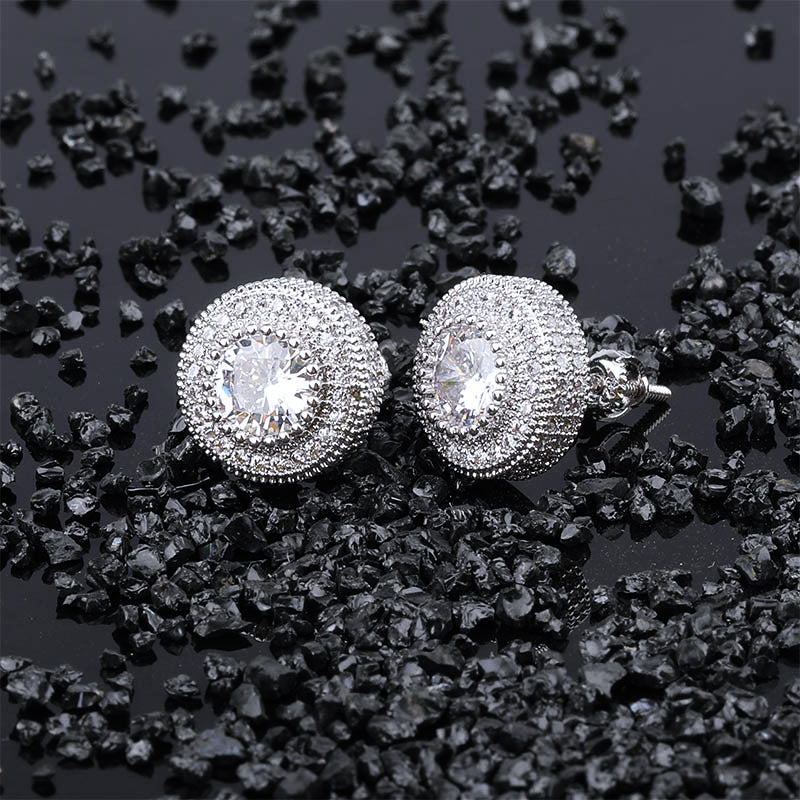 Hailer Jewelry Loose Diamonds Gemstones Moissanite Earrings Sterling Silver 925 Jewellery Hip Hop Jewelry