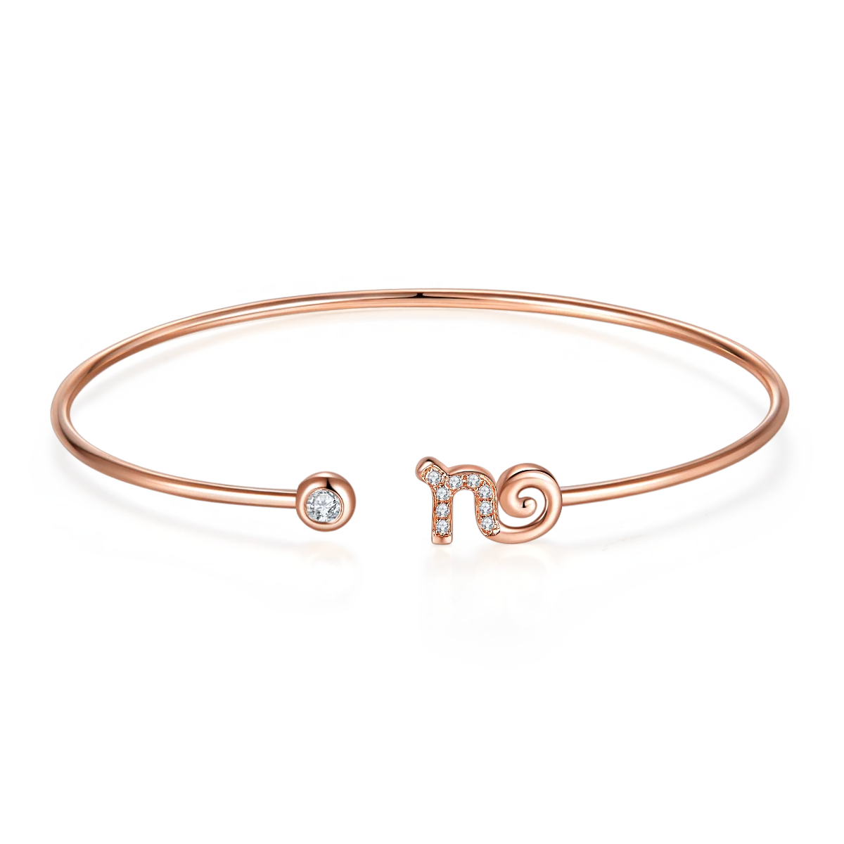 SGARIT Custom Jewelry 18K Rose Gold Jewelry Set CVD Lab Diamond Engagement Ring and Bangle Jewellery