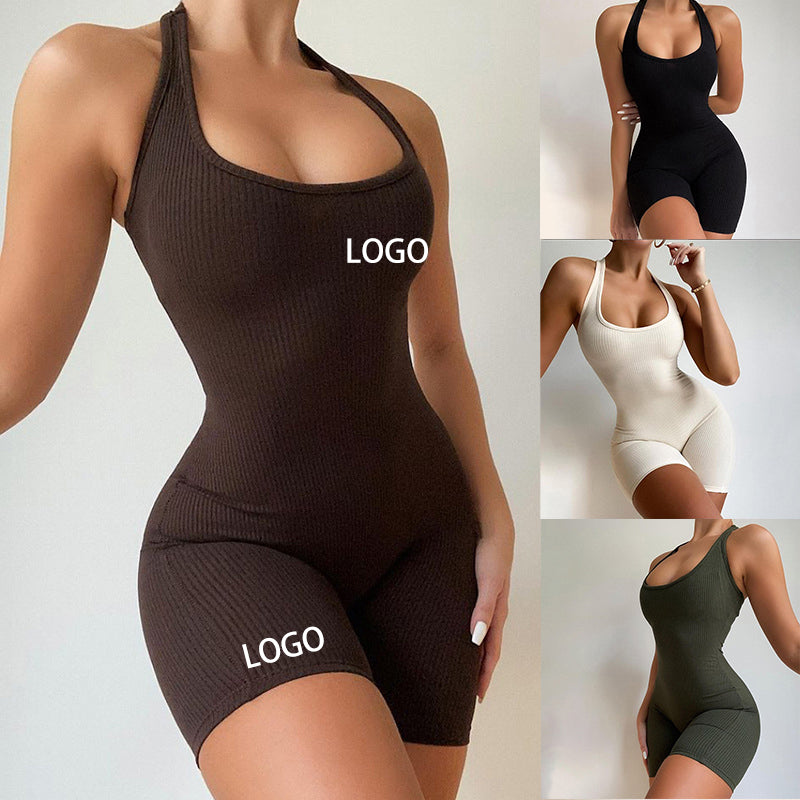 2022 Womens Athletic Activewear Fitness Clothes Gym Wear Workout Clothing Yoga Set Sportswear Lady Jumpsuit