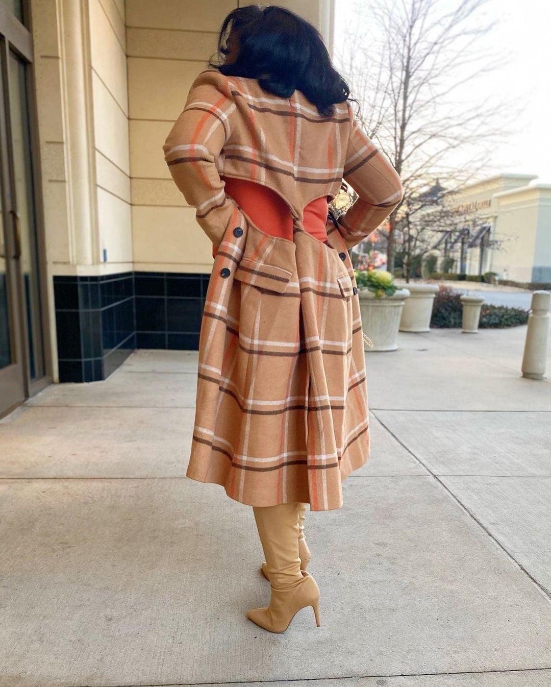 Wholesale Latest Fashion Solid Long Sleeve Button Women Jackets Plus Size Women's Coats Fashion Coat Trench Coats