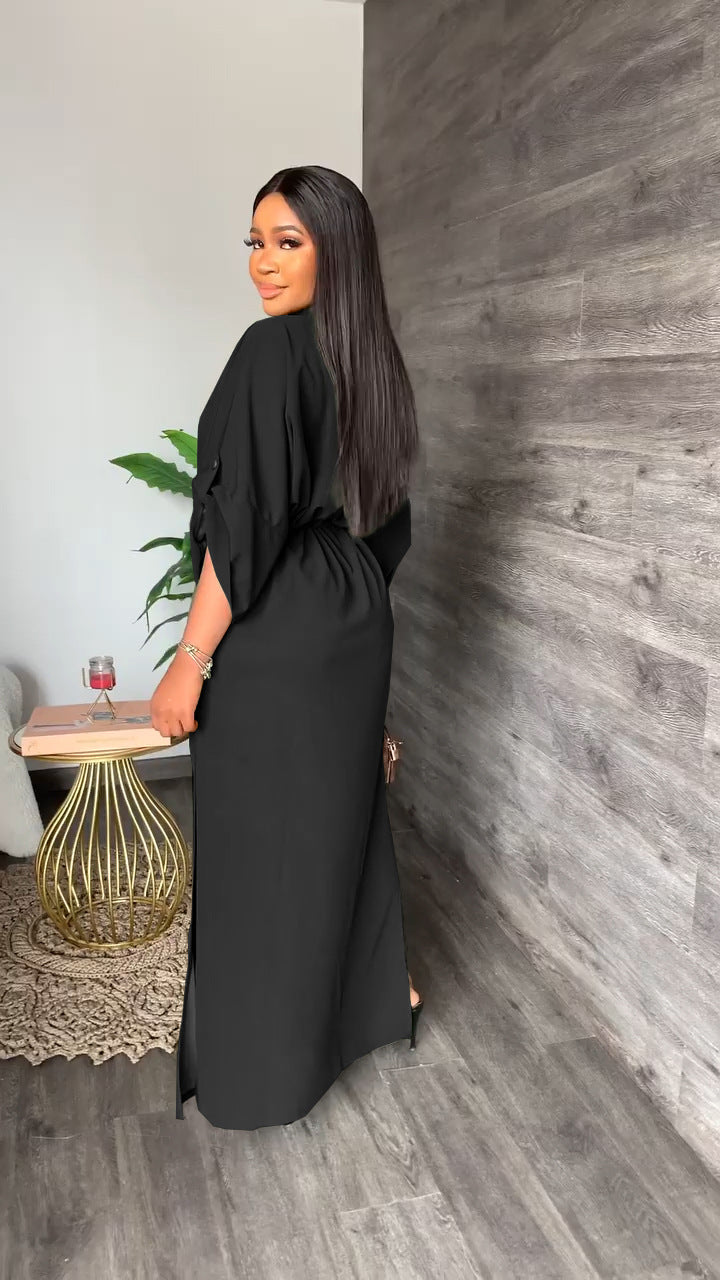 Elegant African Dresses for Women  Dashiki Autumn Winter Maxi Dress Ladies Traditional African Clothing Fairy Dreaes