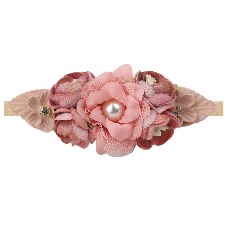 Skincare Flower Baby Headband Girls Bow Kids Hair Accessories Nylon Headband Baby Accessories