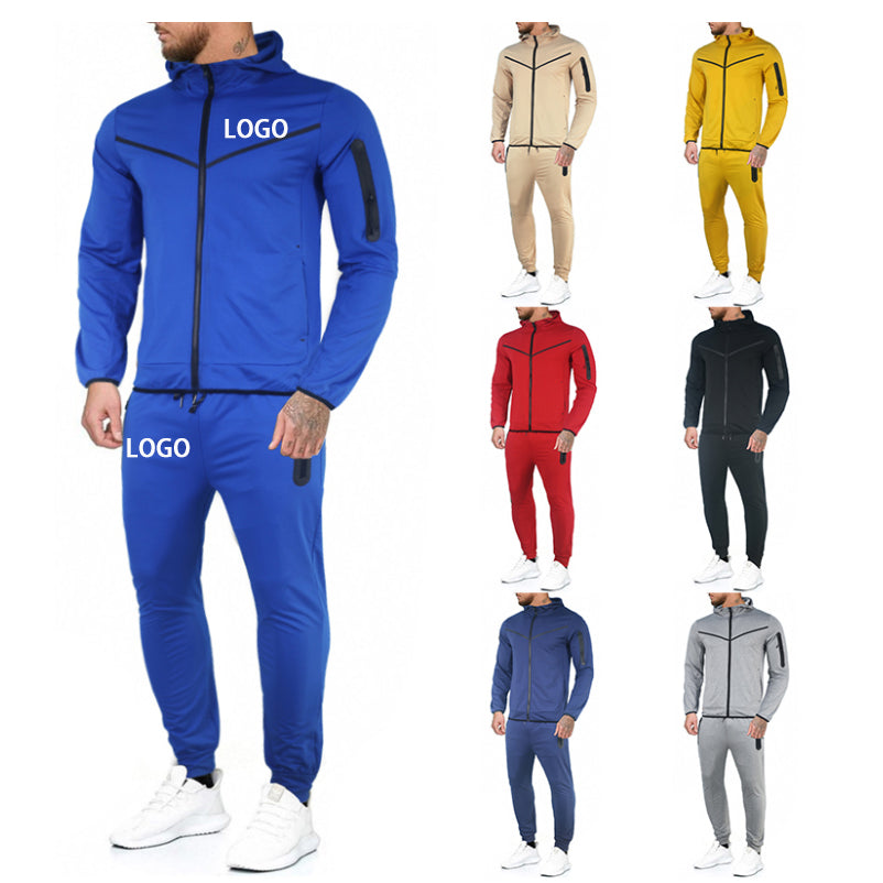 Men's Tracksuits Custom Logo Jogging Set - My Store