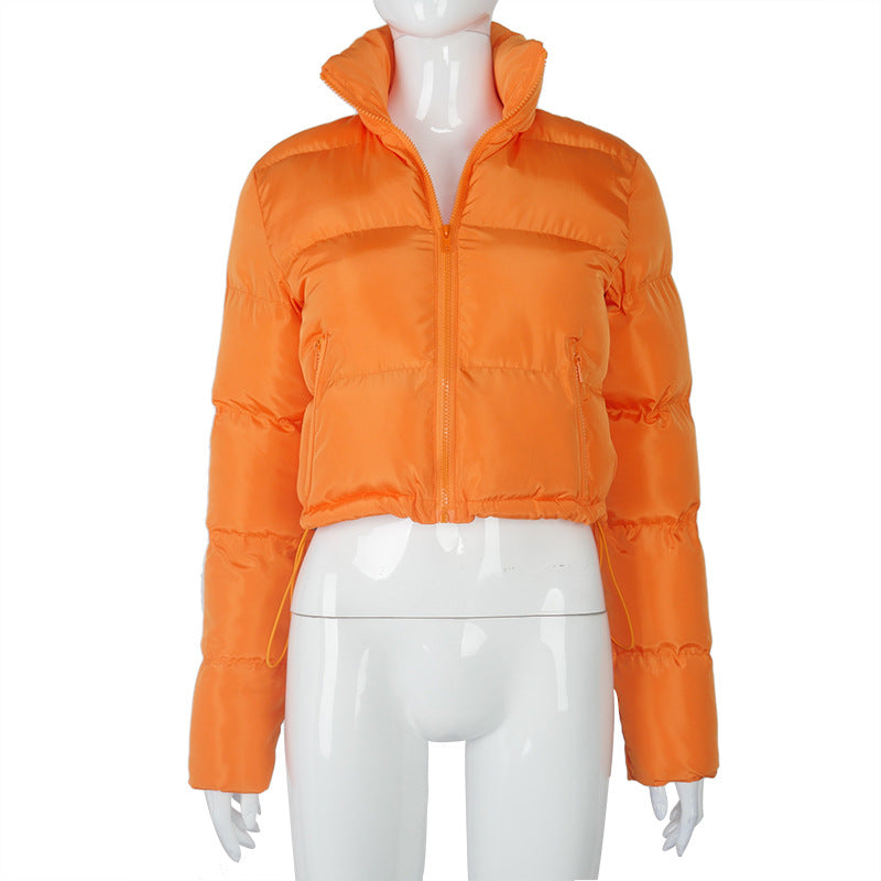 Wholesale Winter Crop Bubble Coats and Jackets Cropped Puffer Coat for Women