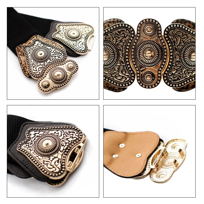 MaiKun Wide Belts for Women Belt Designer Brand Elastic Belt High Quality