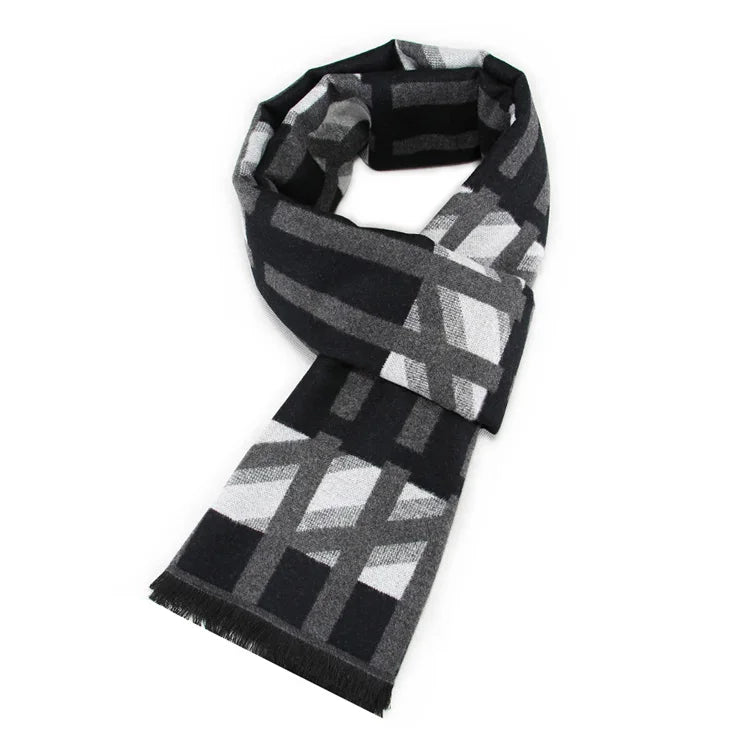 Fashion Design Casual Scarves Winter Women  Men's Thicken Cashmere Scarf Luxury Brand High Quality Warm Scarves Men