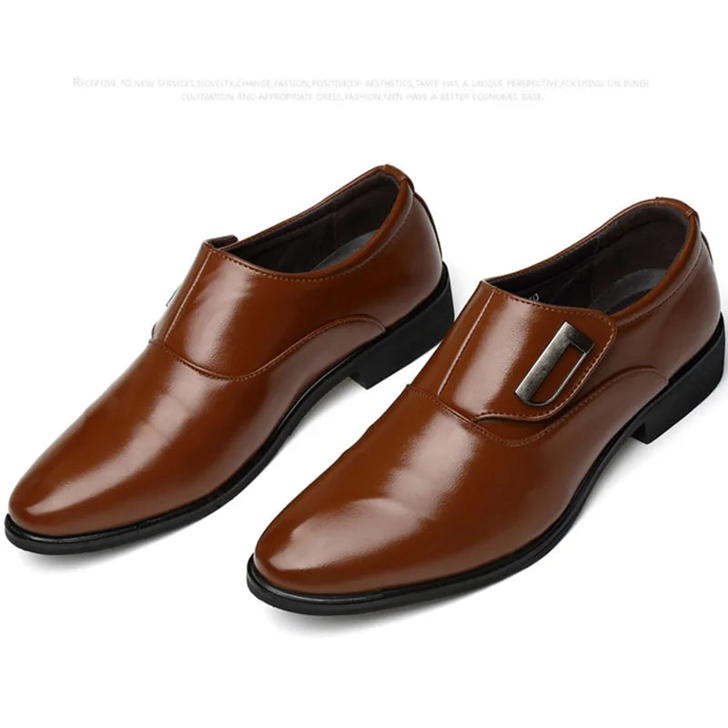 Oxford Shoes for Men Dress Shoes Men Formal Shoes Pointed Toe Business Wedding Shoes H236