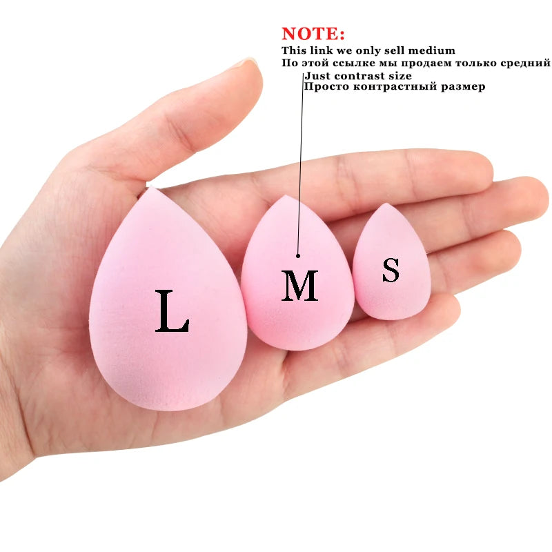 New Medium Makeup Sponge Water Drop Shape Make Up Foundation Puff Concealer Powder Smooth Beauty Cosmetic Makeup Sponge Tools - My Store