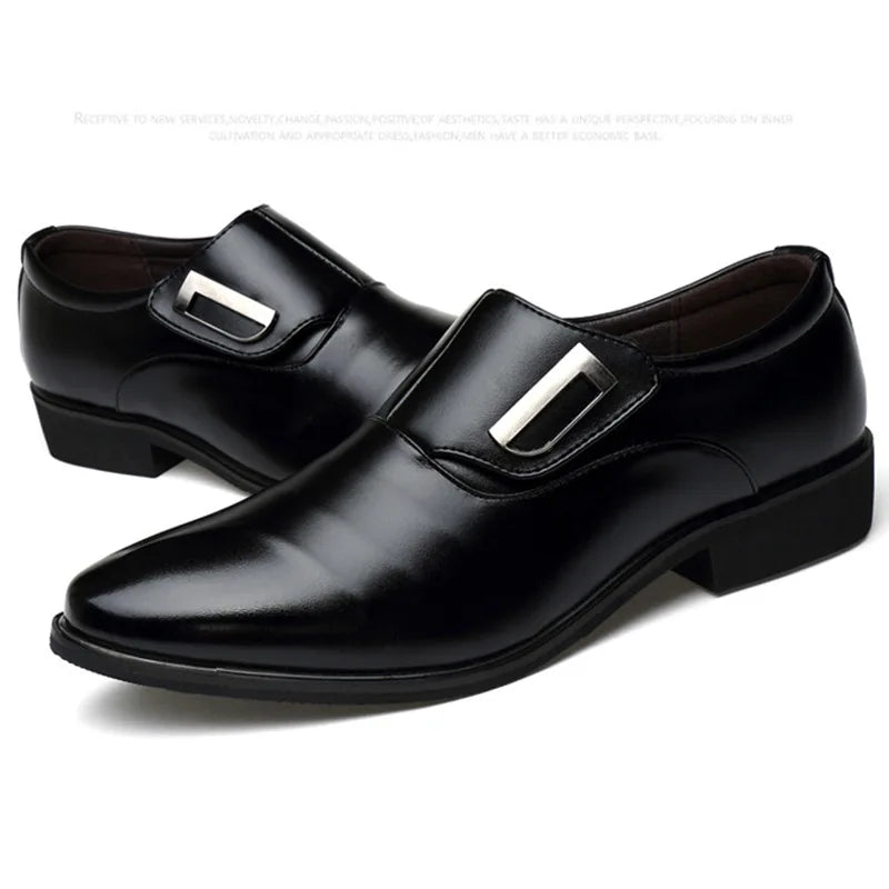 Oxford Shoes for Men Dress Shoes Men Formal Shoes Pointed Toe Business Wedding Shoes H236