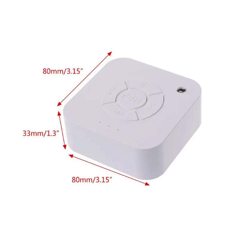 White Noise Machine USB Rechargeable Timed Shutdown Sleep Sound Machine for Sleeping & Relaxation for Baby Adult Office Travel