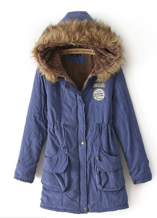 Winter Coat Women New Parka Casual Outwear Hooded Thickening Cotton Coat Winter Jacket Fur Coats Women Clothes
