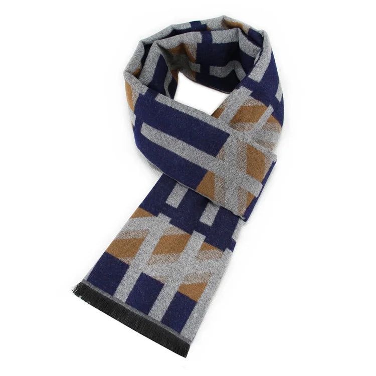 Fashion Design Casual Scarves Winter Women  Men's Thicken Cashmere Scarf Luxury Brand High Quality Warm Scarves Men