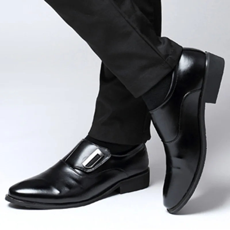 Oxford Shoes for Men Dress Shoes Men Formal Shoes Pointed Toe Business Wedding Shoes H236