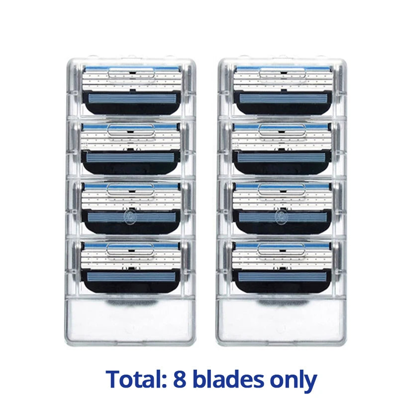 Gillette Mach 3 Shaving Razor Blades for Men'S Face Replaceable Sharp Shaver Razor Blade Mach3 Cassette Shaving Blade Refill