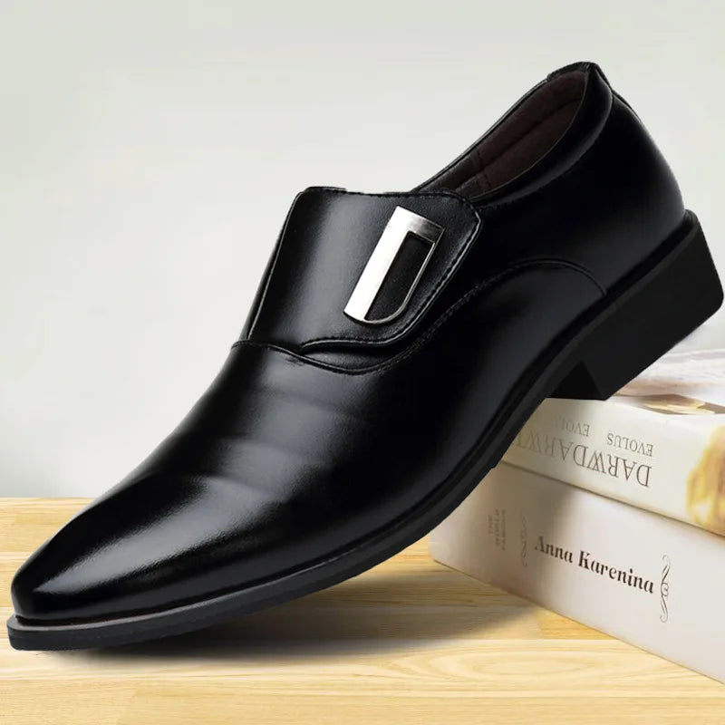 Oxford Shoes for Men Dress Shoes Men Formal Shoes Pointed Toe Business Wedding Shoes H236