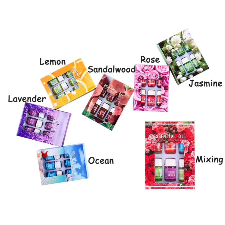 LAIKOU Essential Massage Aroma Oils Rose Lavender Essential Oils for Aromatherapy Diffusers Massage Fragrances Lemon Ocean Oil