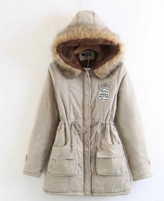 Winter Coat Women New Parka Casual Outwear Hooded Thickening Cotton Coat Winter Jacket Fur Coats Women Clothes
